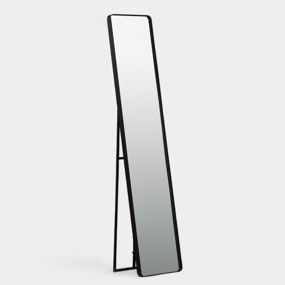 Miroir sur pied noir